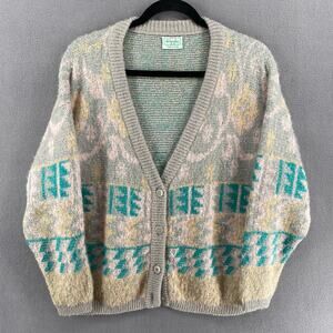 Vintage Benellon Made in Italy Button Down Cardigan 44 Boho Cottagecore Dolman
